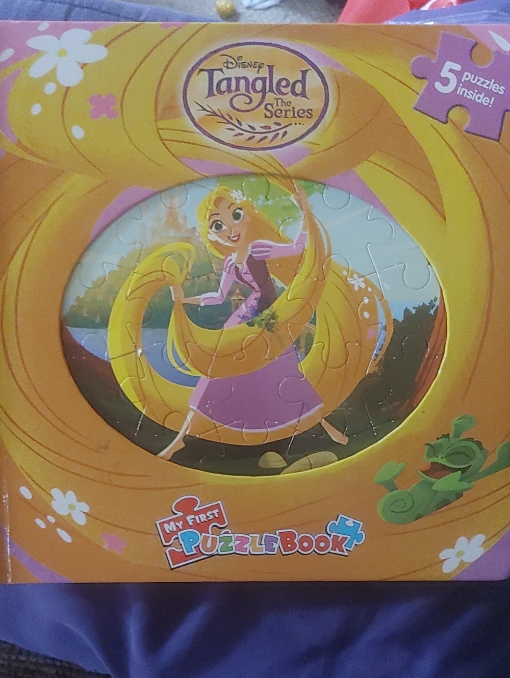Disney Tangled My First Puzzle Book - Pink & Yellow